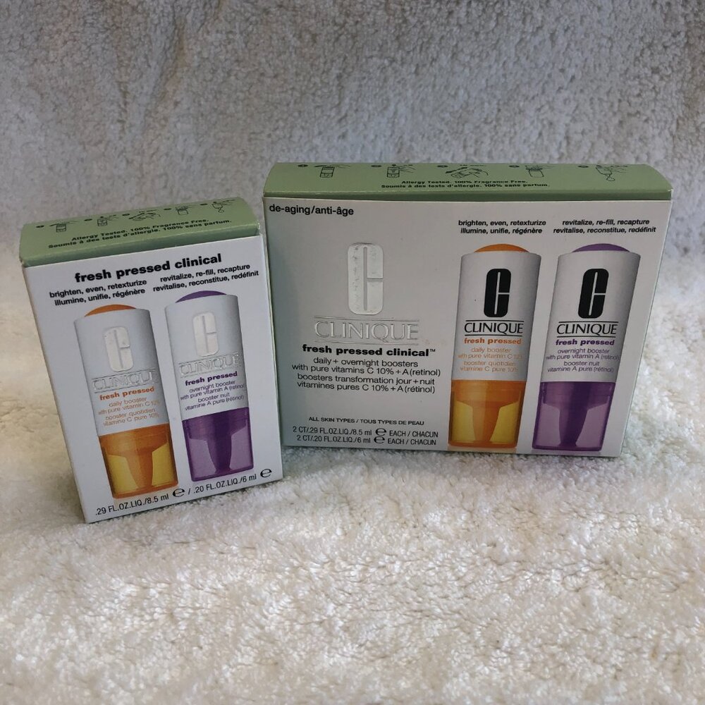 NWT in Box Clinique Fresh Pressed & Fresh Pressed Clinical Recharge System - Picture 7 of 13